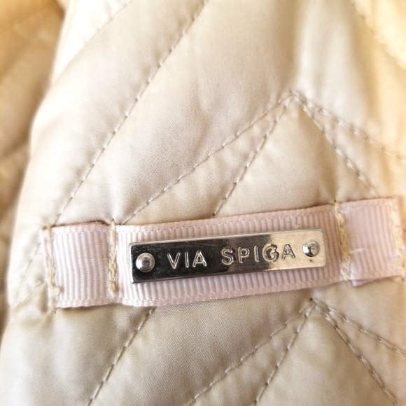 Via Spiga Gold Quilted Woman’s coat. Size Sm - Picture 5 of 13